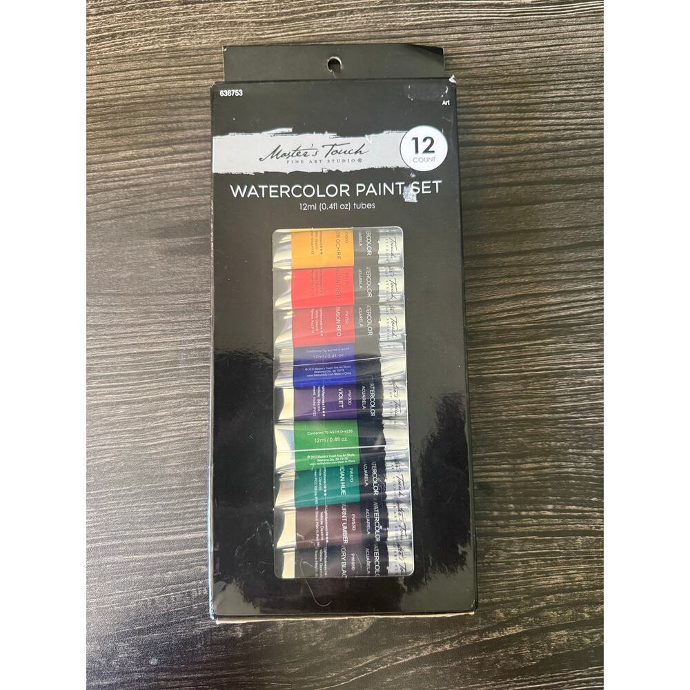 NIB Master's Touch Oil Paint 12 Gouache Paint Set